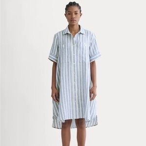 NWT Everlane Daytripper Striped Linen Shirt Dress XL